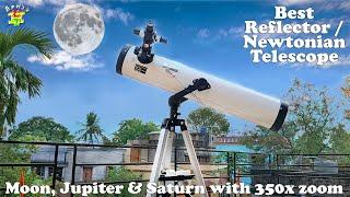 Reflector Telescope Step By Step  Night Sky through Newtonian Telescope  Best Telescope 350x Zoom