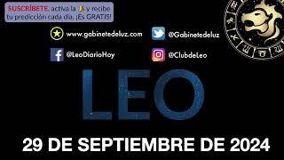 Horóscopo Diario - Leo - 29 de Septiembre de 2024.