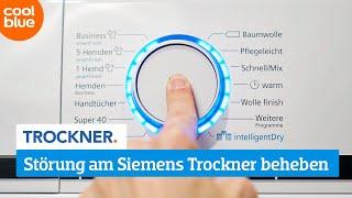Wie behebt man selbst eine Störung an einem Siemens Trockner?