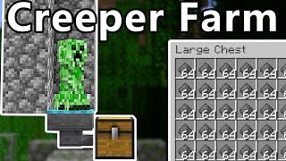 Creeper Farm  1800hr  Gunpowder Farm    Minecraft 1.20+