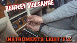 fixing dashboard lights on the Bentley mulsanne s.1989