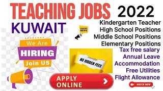 Private Schools Employment Opportunities in Kuwait 2022Apply Online Immediately