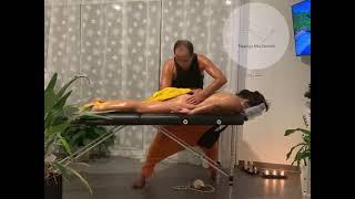Massage Hawaien démonstration 4 Technique sur jambe et fessier par Didier de Massage Nice Domicile