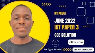 Complete solution to ICT paper 3 June 2022 Spreadsheet + programming