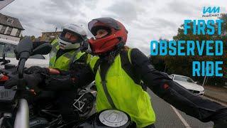 HOW TO improve your motorcycle riding  my FIRST observed ride with IAM Roadsmart