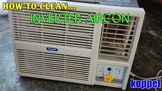 How to clean aircon koppel inverter window