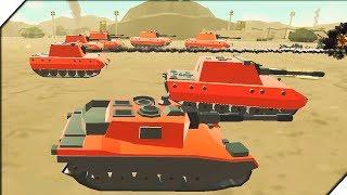 ТАНКИ ЛЕГКО ПОБЕЖДАЮТ ВСЕХ -  Игра Army Battle Simulator Битва солдатиков. Лучшие игры для андроид