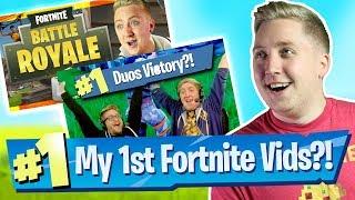 REACTING To My FIRST Fortnite Battle Royale Videos