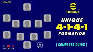 Unique 4-1-4-1 Formation Review For All Playstyle in eFootball 2023 Mobile
