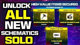 How To Unlock ALL NEW SCHEMATICS SOLO in MW3 Zombies Season 2 Reloaded VERY EASY GUIDE