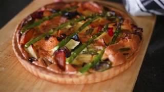 Roast Vege Quiche - The Good Oil