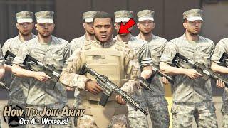 GTA 5 - How to join the Army in Offline Army Uniform Free Weapons & more