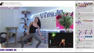 Twitch - Streamer - Girl Alinity - playing JustDance - Part 5