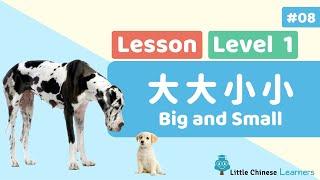 Kids Learn Mandarin - Big and Small 大大小小  Beginner Lesson 1.8  Little Chinese Learners