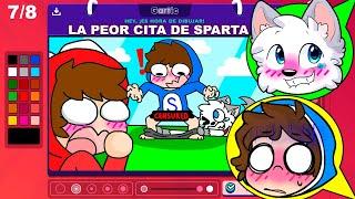 ¡LA PEOR CITA DE SPARTA en GARTIC PHONE  REACCIONAMOS a las ANIMACIONES mas DIVERTIDAS - Alexy