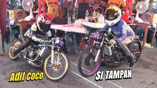 FULL RACE KELAS FFA 2TAK ADIT COCO DAPAT PERLAWANAN DENGAN DHENI AP‼️ DRAG  BIKE HUNTAP TONDO PALU