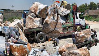 Construction of Easy Technology How Manufacturers The Incredible Stone Marbiles in a Local Factory