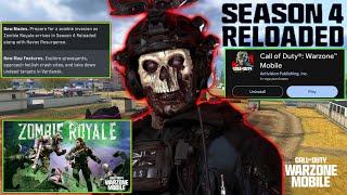 Warzone Mobile New Update Season 4 Reloaded Rank Zombies & Optimization new update