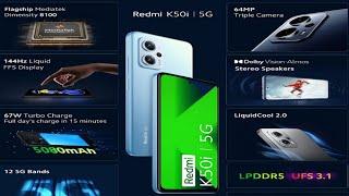 Redmi K50i 5G Phantom Blue 6GB RAM 128GB Storage  Flagship Mediatek  Processor Alexa Built-in