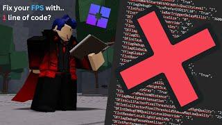 Increase your FPS with only 1 LINE OF CODE with Bloxstrap  Roblox