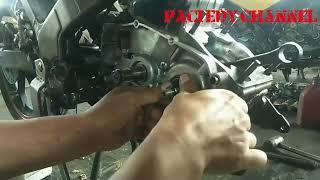 Modify lubang oil seal -pasang holder Yamaha 125zpart 1