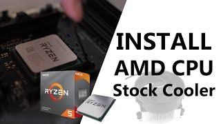 How to Install AMD CPU and Stock Cooler to MSI MPG B550 Motherboard