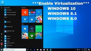 How to enable Virtualization VT-x  in Bios Windows 10 *** NEW ***