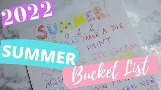 2022 Summer Bucket List