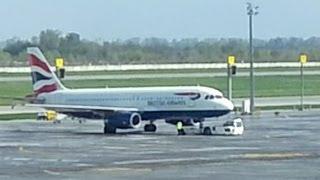 British Airways plane at Boryspil Airport Kiev Ukraine Україна