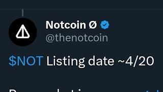 Notcoin Listing Date