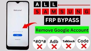 All Samsung FRP Bypass 2024 Samsung Google ID Lock Remove Android 121314 New Method - July 2024