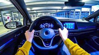 2020 VW Golf 8 GTE 245HP Plug In Hybrid NIGHT POV DRIVE Onboard 60FPS