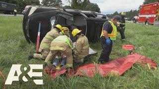 Live Rescue Car Flips Over on Highway Season 3  A&E