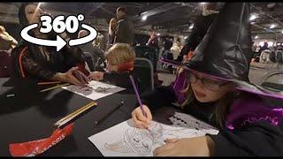 360 VR - Colouring in Pictures at the Halloween Event