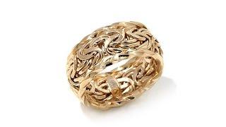 Sevilla Gold 14K Byzantine Link Band Ring