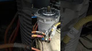 72v7.5kw Hepu motor  with MC3336 controller testing
