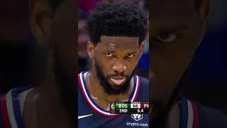 Embiid tried double step back from Harden  #shorts