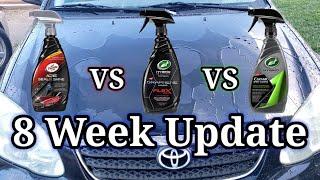 8 WEEK UPDATE  Turtle Wax Seal N Shine VS Graphene Flex Wax VS Hybrid Solutions Ceramic Spray