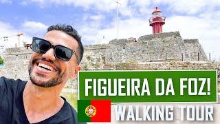 FIGUEIRA DA FOZ PORTUGAL WALKING TOUR OF THE BIGGEST URBAN BEACH IN EUROPE