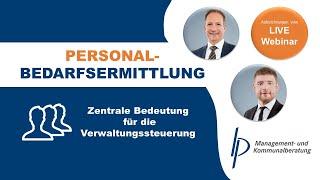 Webinar  Personalbedarfsermittlung der B & P Management- und Kommunalberatung GmbH