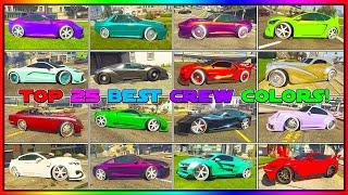 The Top 25 Best Modded Crew Colors In GTA 5 Online Bright Colors Secret Neon & More