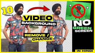 VIDEO Background Remove  Change  Automatic  Very Easy  10 Tools
