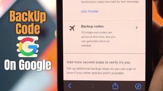 How to Find Google 2-Step Verification Backup Codes Updated