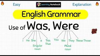 was were used in English  WAS WERE used in English Grammar