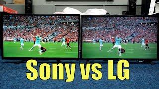 Sony 32W800 vs LG 32LQ63 32 TVs Side by Side HDTV and 4K Video Tests
