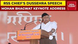 RSS Chiefs Dussehra Speech Mohan Bhagwat Keynote Address From RSS HQ