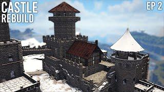 ARK Lost Island - Rebuilding the Snow Castle Ep 2  Speed Build