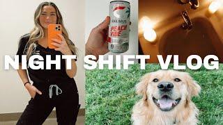 NIGHT SHIFT DAY IN MY LIFE AS A NURSE  new grad registered nurse 12 hour night shift in the ER vlog