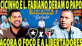 OLHA O QUE CICNHO E LUIS FABIANO FALARAM SOBRE O SPFC TRICOLOR QUER O TETRA DA LIBERTADORES