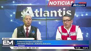 Entrevista al Intendente Regional de Ayacucho Guillermo Chira Rivero vía Radio Televisión Atlantis